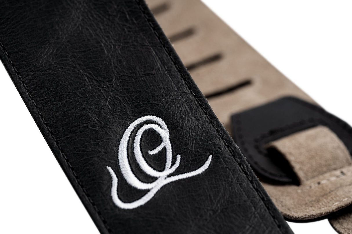 ORTEGA Suede-Leather Guitar-Strap - Ash