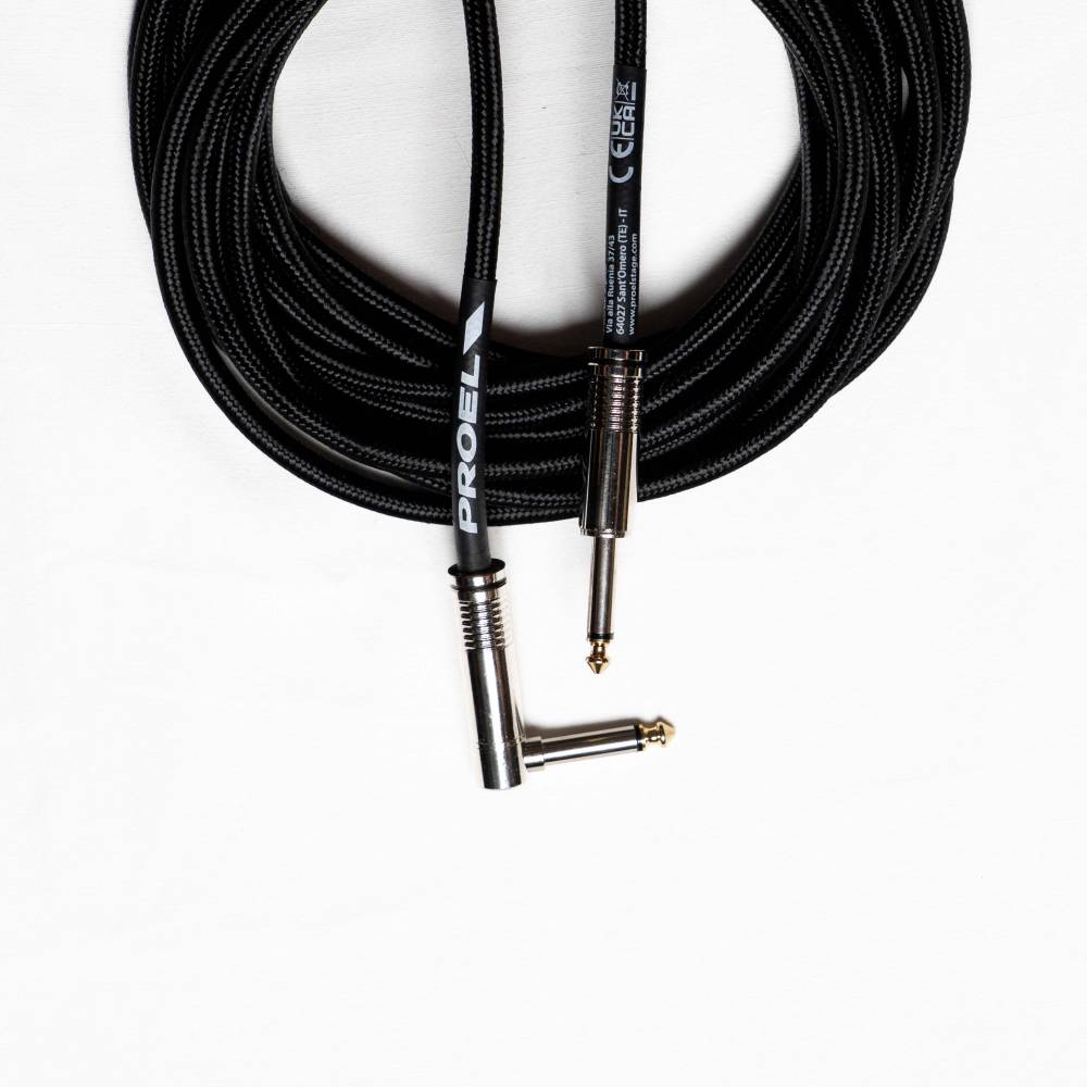 Proel BulkC Cotton Series Instrument Cable - Black 3m
