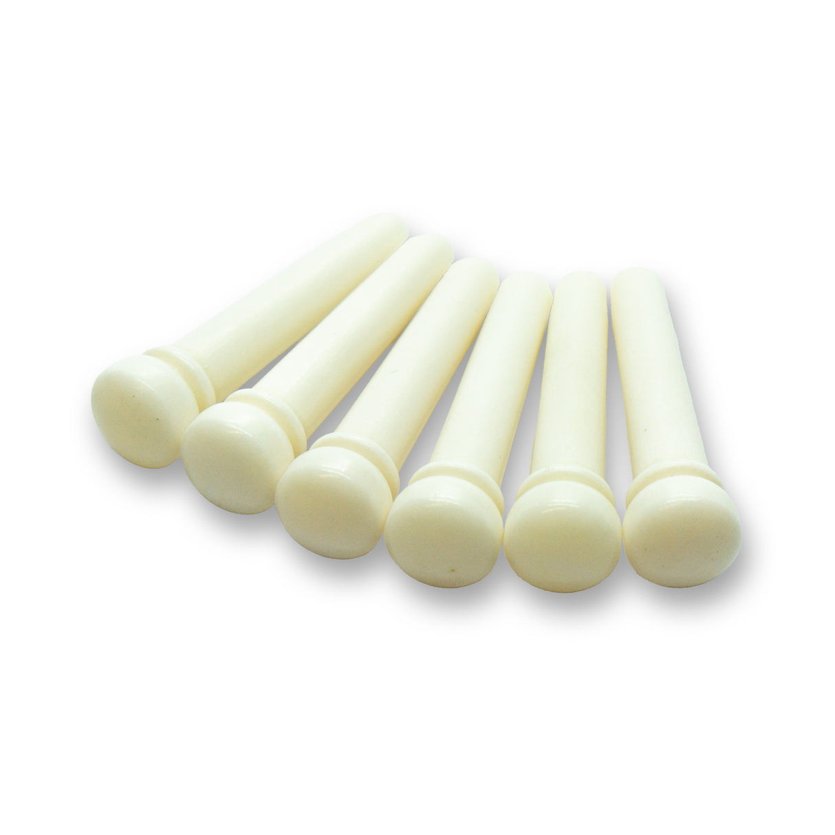 Bone Bridge Pins x6 (Bleached, No Dot, Unslotted)