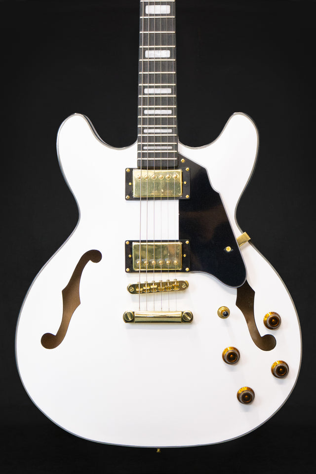 Gould Union White GE50WHT Semi-Hollow Guitar