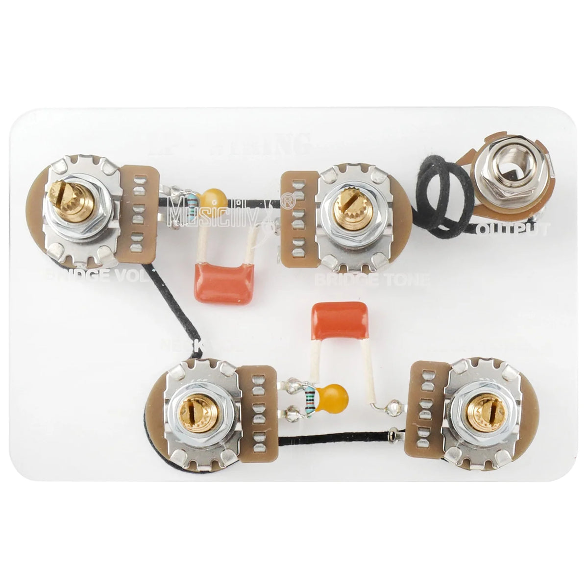 Musiclily Pro LP STD Modern 60s Pre-wired Wring Harness Kit Upgrade LP Style Electric Guitar