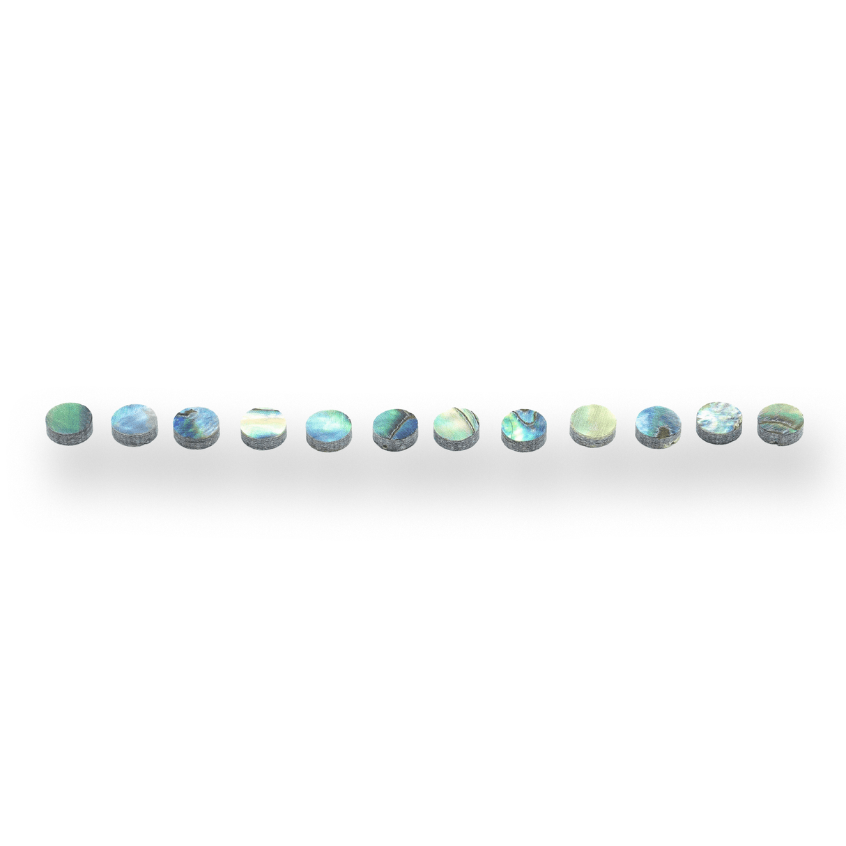 Abalone Dot Fretboard Inlays x12 (Various Sizes) - Parts - WM Guitars