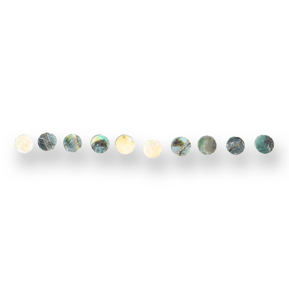 Abalone Side Dot Inlay Markers x10 - Parts - WM Guitars