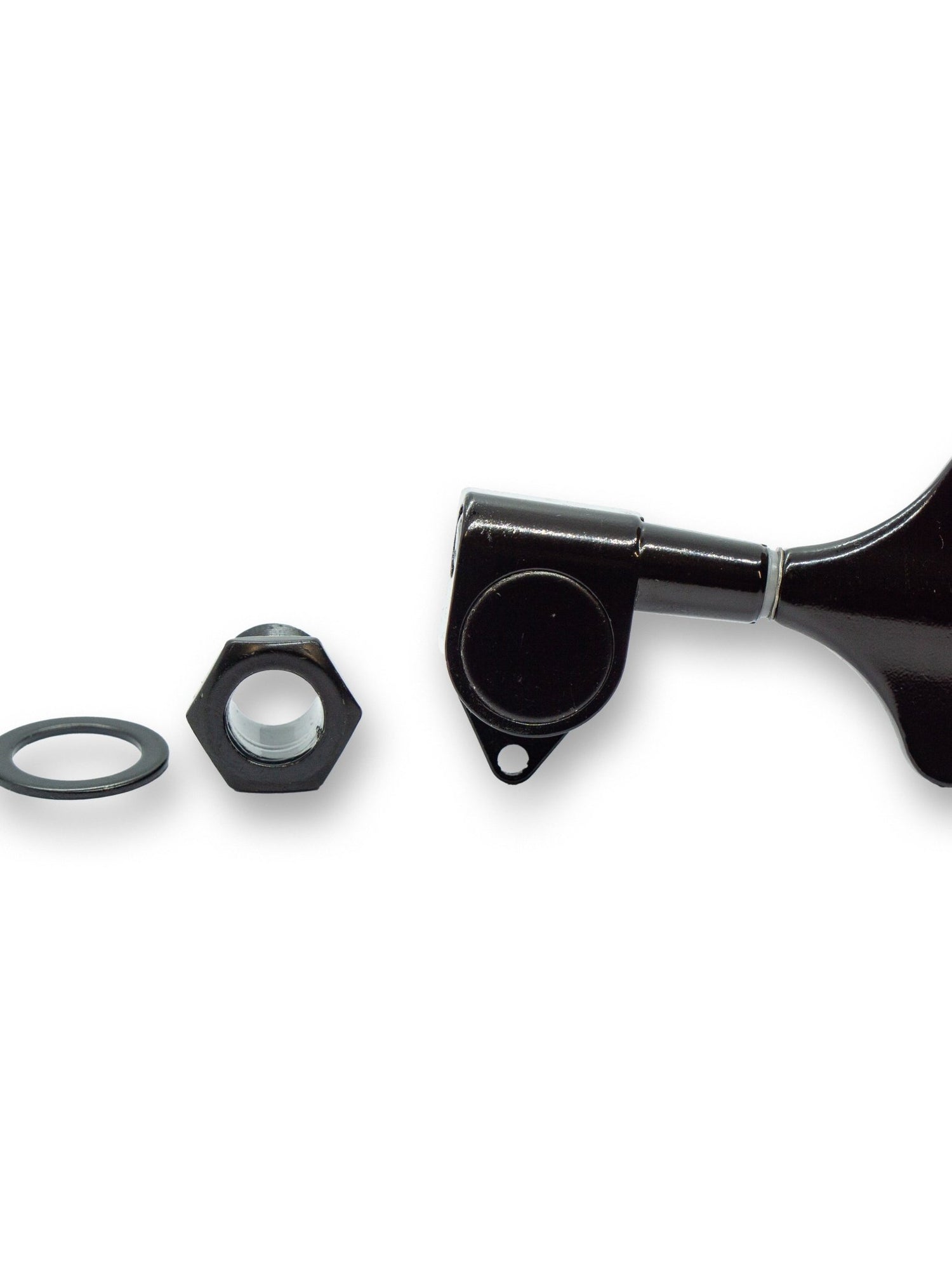 Bass Machine Head Left Handed Set 4IL (For Right Handed Bass, Black or Chome) - Parts - WM Guitars