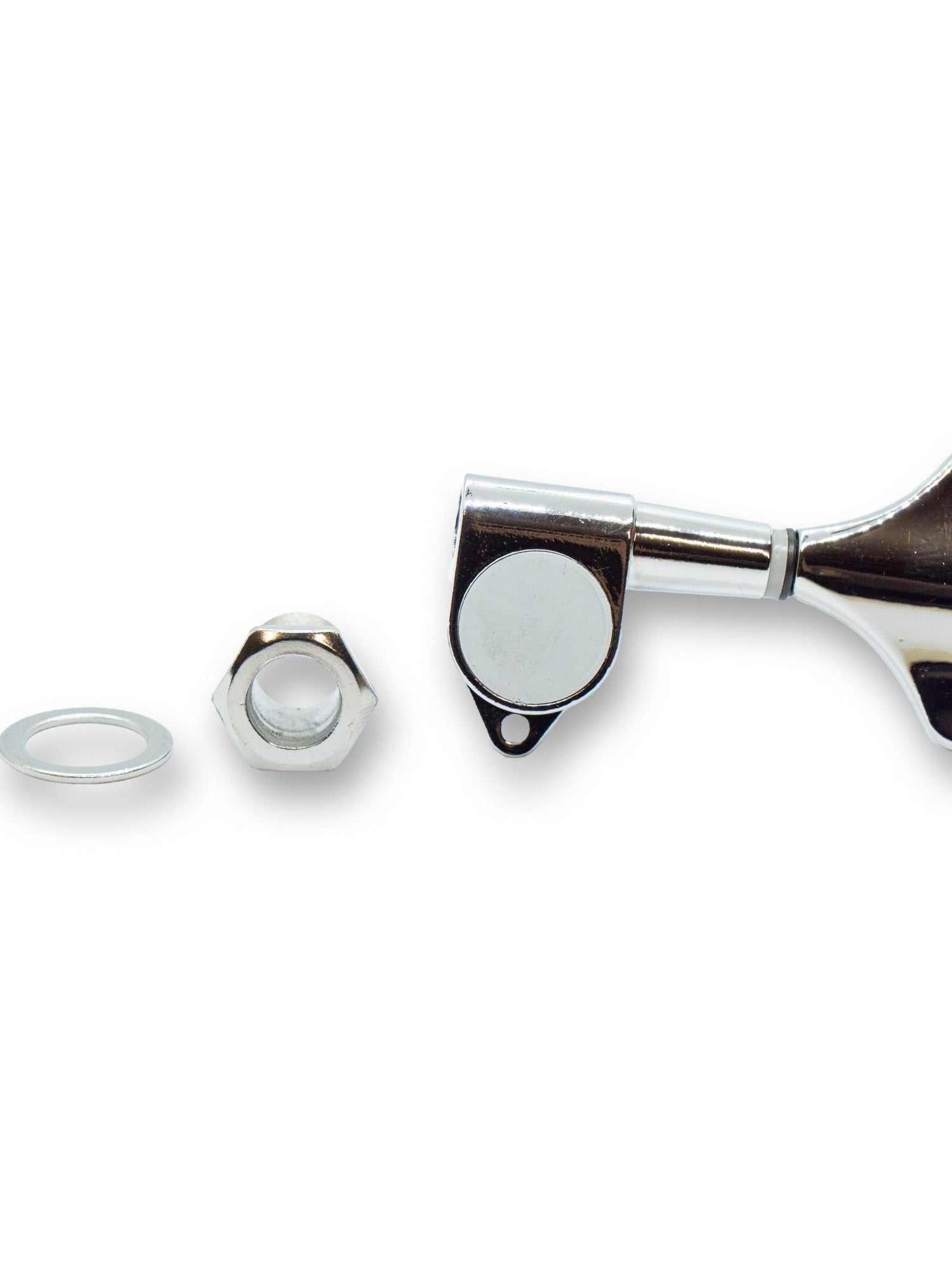 Bass Machine Head Left Handed Set 4IL (For Right Handed Bass, Black or Chome) - Parts - WM Guitars