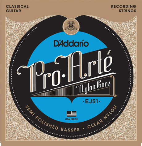 D'Addario Pro-Arté Nylon with Polished Basses Classical Guitar Strings - Strings - D'Addario