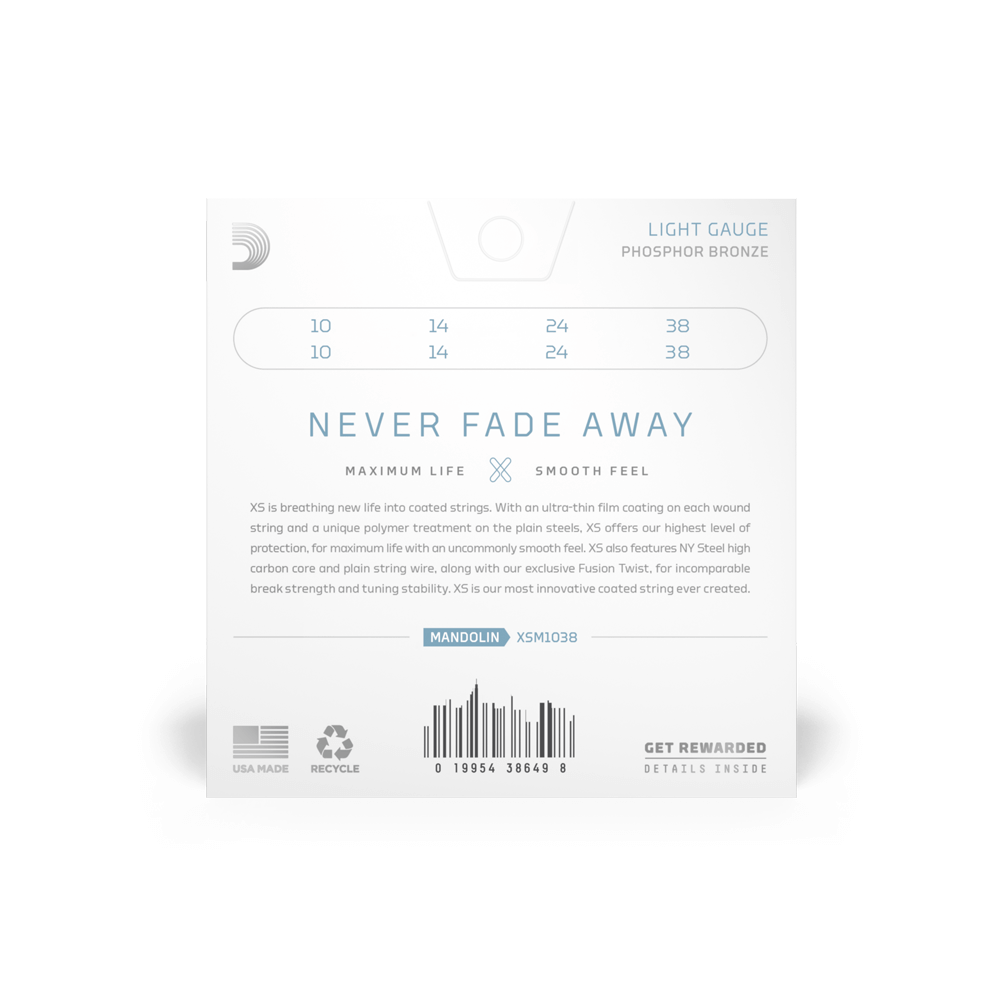 D'Addario XS Phosphor Bronze Mandolin Strings (Various) - Strings - D'Addario