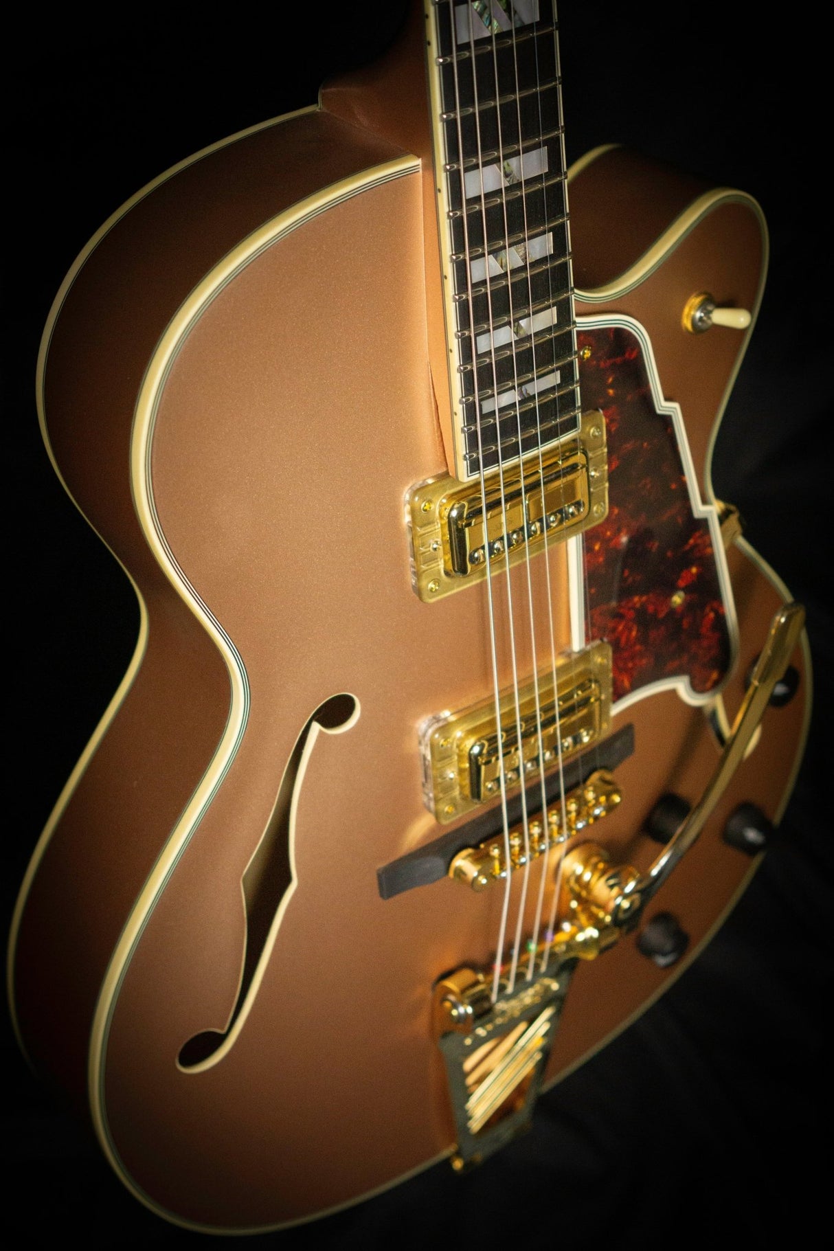 D'Angelico Deluxe 175 Matt Gold #32/50 (Pre-Owned) - Semi-Hollow - D'Angelico