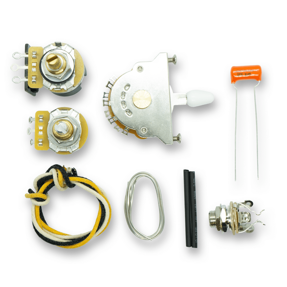 Deluxe Dual Humbucker Coil Split H - H Wiring Kit (Puretone, CTS, Sprague, Oak Grigsby) - Parts - WM Guitars