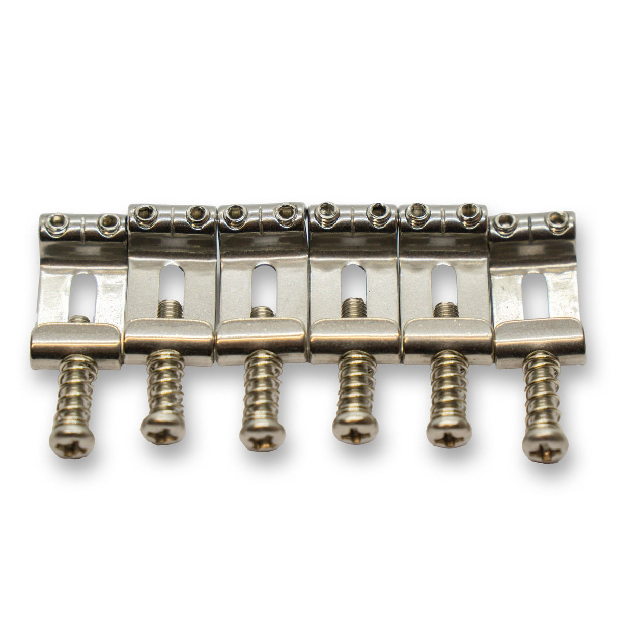 Folded Stainless Steel Saddles (Various Finishes & String Spacings) - Parts - WM Guitars