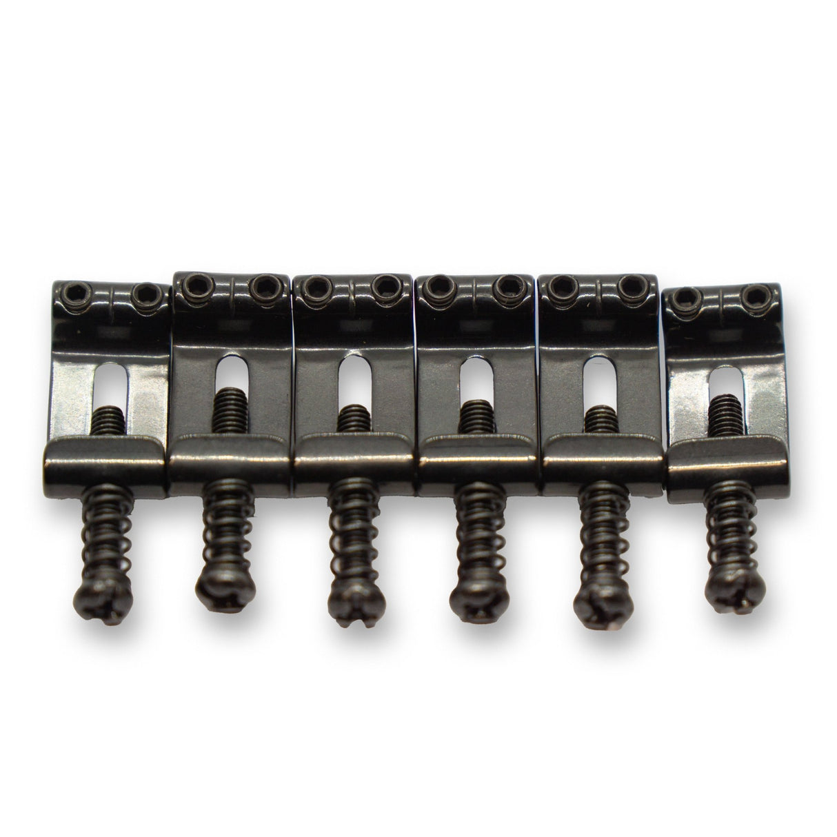 Folded Stainless Steel Saddles (Various Finishes & String Spacings) - Parts - WM Guitars