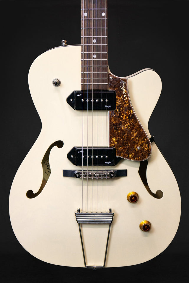 Godin 5th Ave TL Kingpin P90 Trans Cream Hollow Body Electric Guitar - Electric Guitars - Godin
