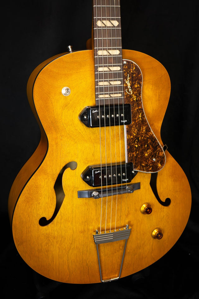 Godin 5th Avenue Jumbo P90 Hollow Body Guitar Harvest Gold - Hollow Body - Godin