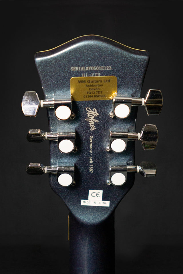 Höfner Verythin UK Exclusive Semi Acoustic Guitar (Pearl Blue) - Semi-Hollow - Höfner