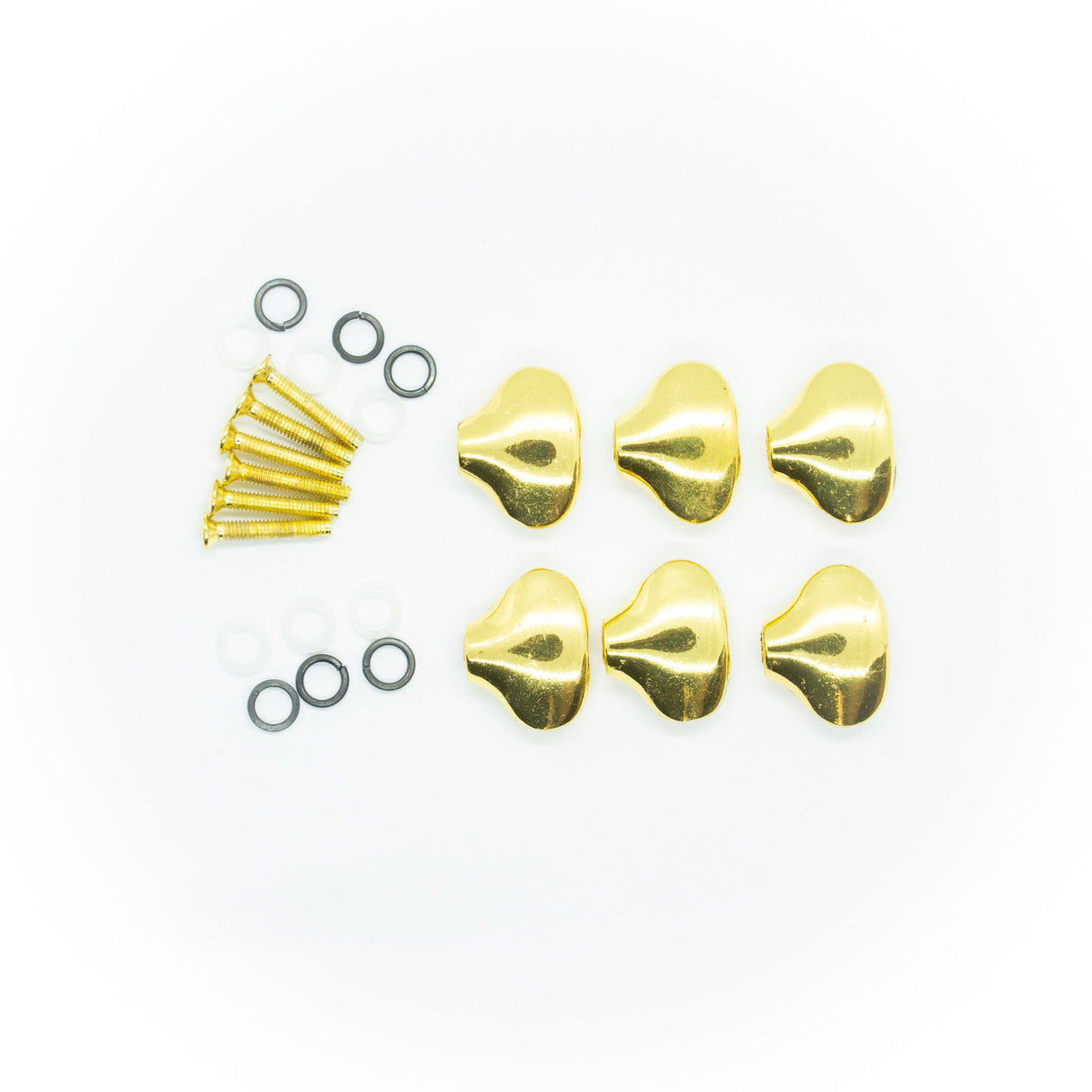 Machine Head Buttons and Fittings x 6 Gotoh Style Gold - Parts - WM Guitars