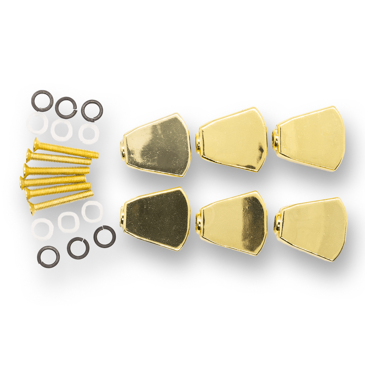 Machine Head Buttons and Fittings x6 Keystone/Tulip (Various Finishes) - parts - WM Guitars