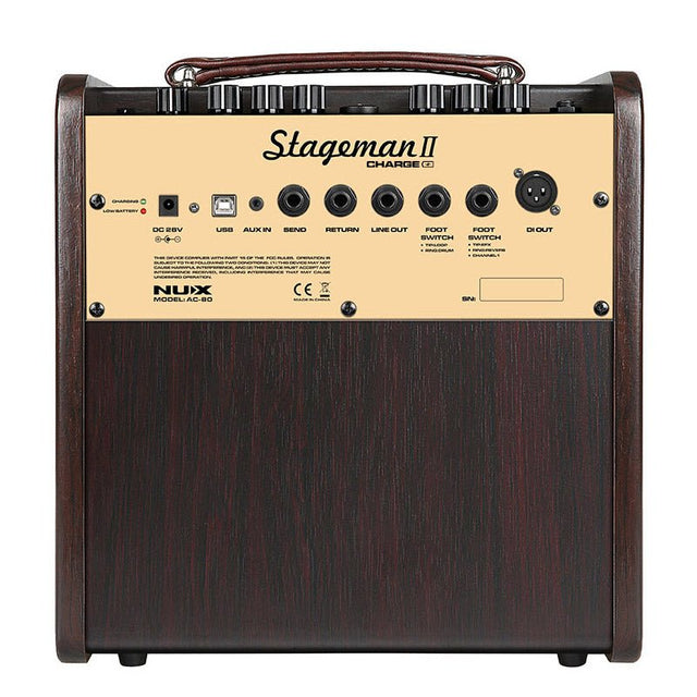 NU-X Stageman II AC-80 Portable Acoustic Amplifier - Amps - NU-X