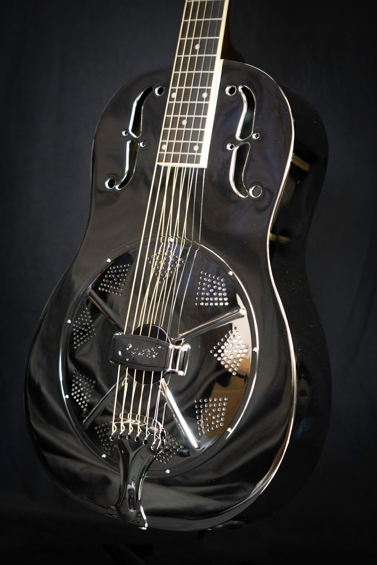 Ozark De Luxe Resonator Guitar 12 Fret Nickel Plate Steel - Ozark