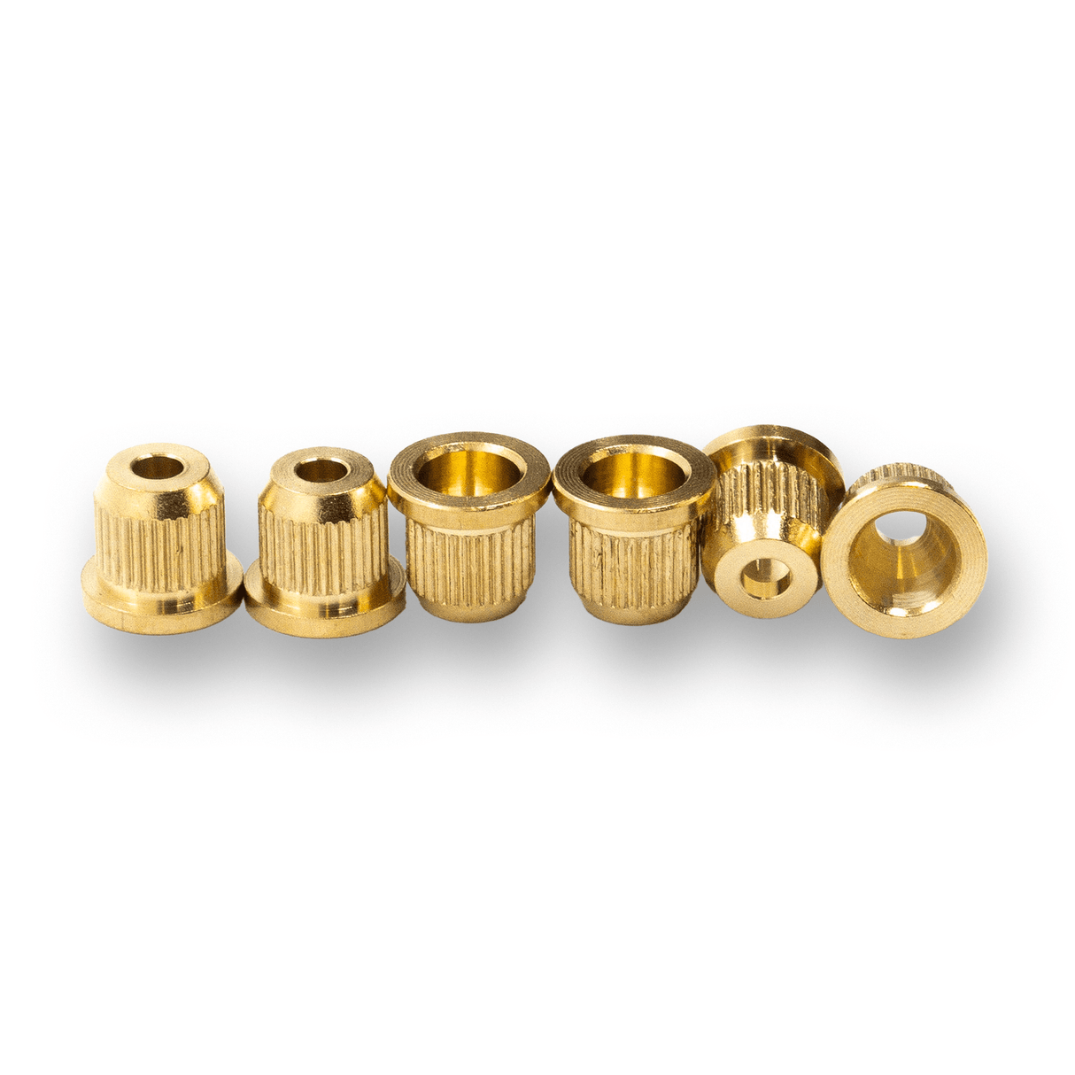 String Ferrules for String Through Body Guitars Brass (Various Finishes) - Parts - WM Guitars