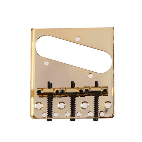 Telecaster 3-Saddle Bridge (Gold) - Parts - WM Guitars