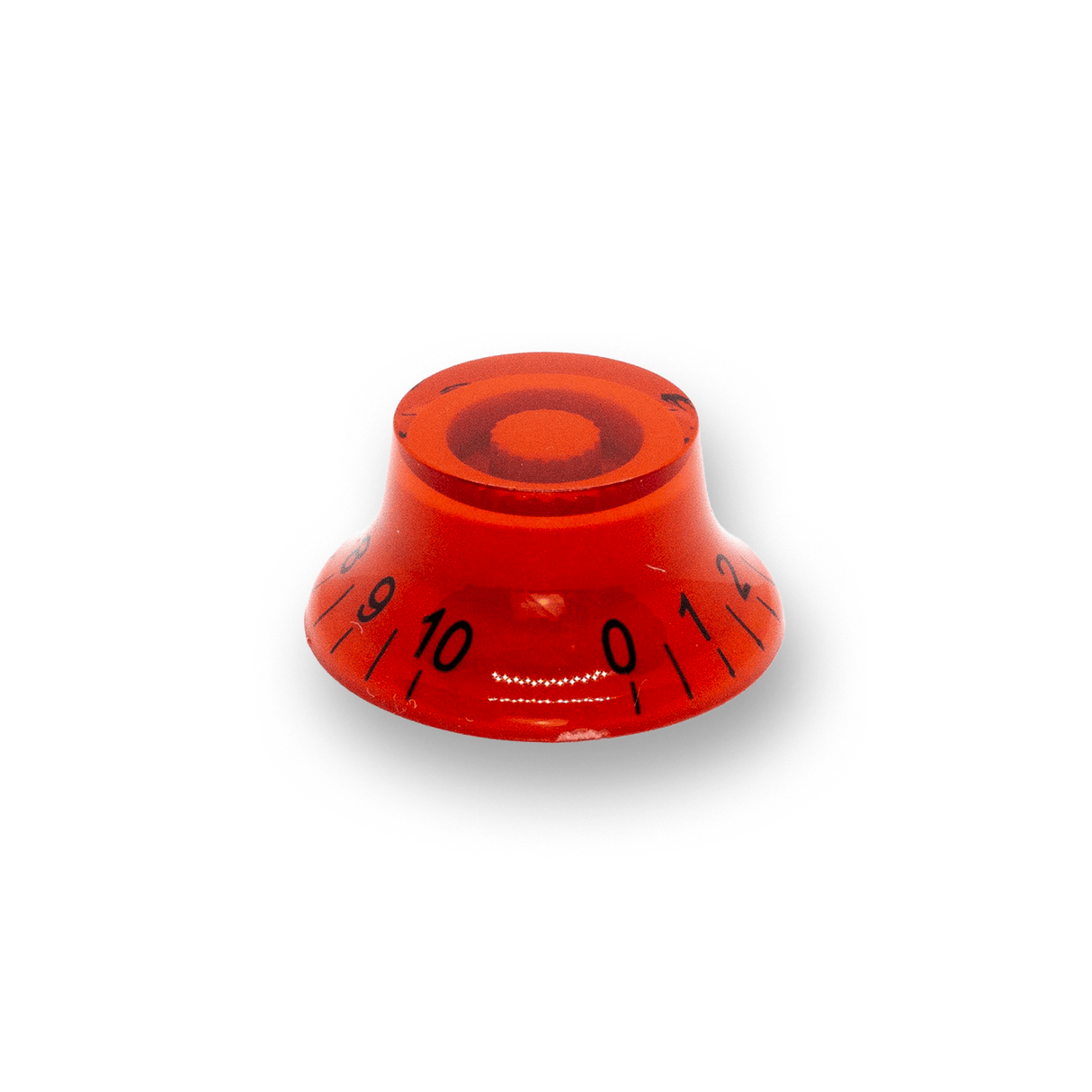 Top Hat Pot Knobs Transparent Tops (Various Colours) - Parts - WM Guitars