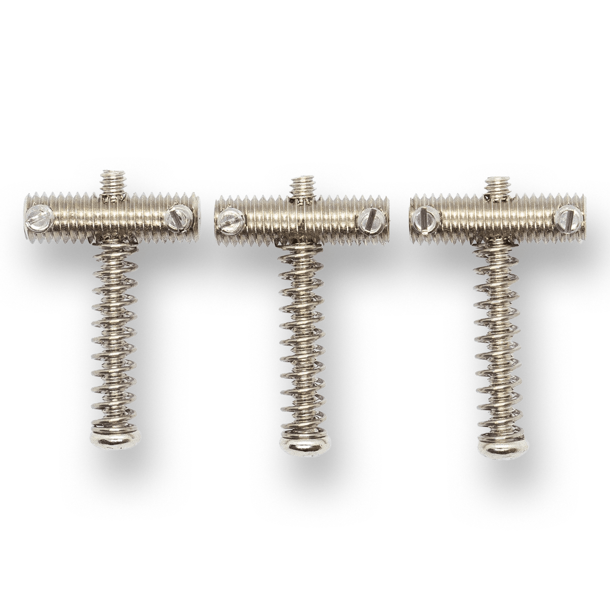 Vintage Style Threaded Telecaster Saddles Chrome x3 - Parts - WM Guitars