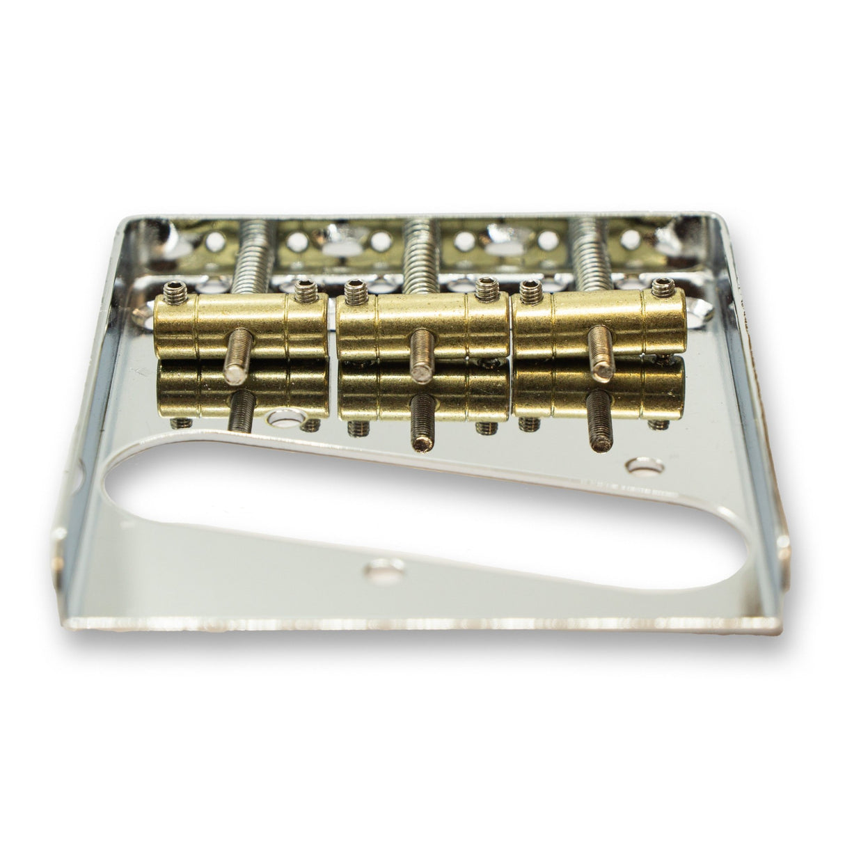 Vintage Telecaster Style Ashtray Bridge with 3 Saddles - Parts - WM Guitars