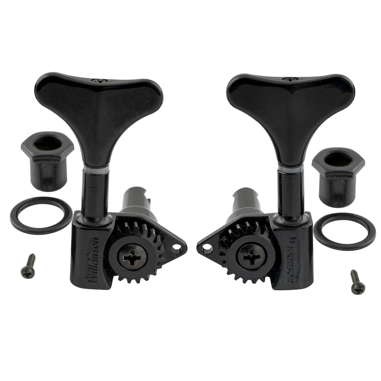 Wilkinson 2R2L 20:1 Ratio Open Gear Bass Machine Heads - Parts - Wilkinson