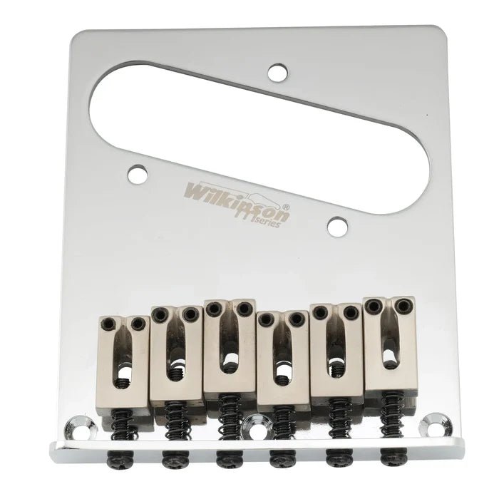Wilkinson M Series 52.5mm Guitar Bridge with 6 Modern Style Saddles - Parts - Wilkinson