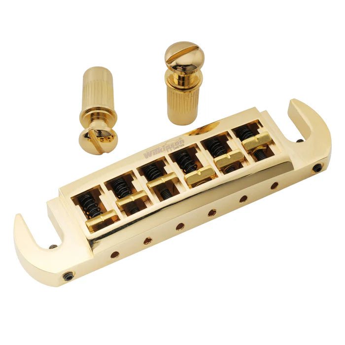 Wilkinson M Series 52.5mm String Spacing Adjustable Pigtail Style Wraparound Bridge - Parts - Wilkinson