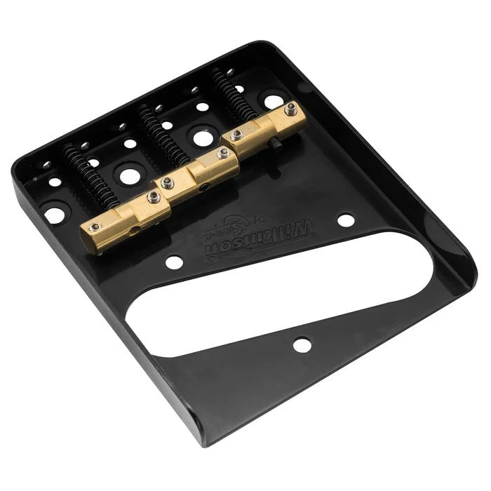 Wilkinson WTB 54mm Ashtray Brass Compensated 3 - Saddle Guitar Bridge - Parts - Wilkinson