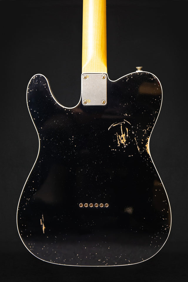 Woodstock Oldboy Tele Double Bound Black Electric Guitar - Electric Guitars - Woodstock