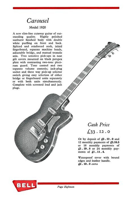 1962 Fenton Weill Bell Carousel - WM Guitars