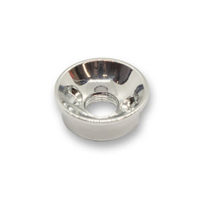 2 Hole Telecaster Jack Cup & Screws Set (Chrome) - Parts - WM Guitars