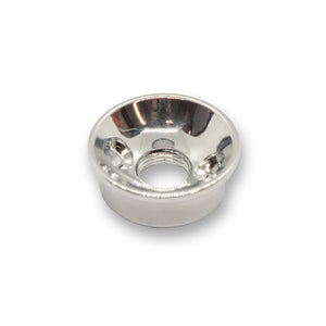 2 Hole Telecaster Jack Cup & Screws Set (Chrome) - Parts - WM Guitars