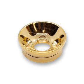 2 Hole Telecaster Jack Cup & Screws Set (Gold) - Parts - WM Guitars
