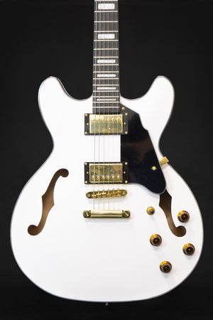 Gould Union White GE50WHT Semi-Hollow Guitar