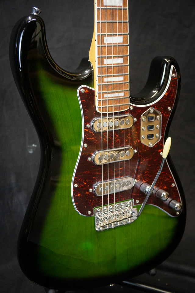 Vintage REVO Series 'Deluxe' Guitar Greenburst