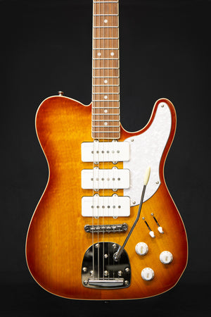 Vintage REVO Series 'Trio' Electric Guitar Honeyburst