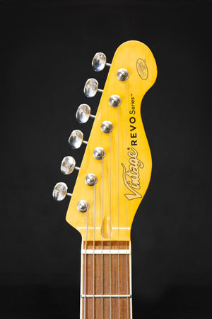 Vintage REVO Series 'Trio' Electric Guitar Honeyburst