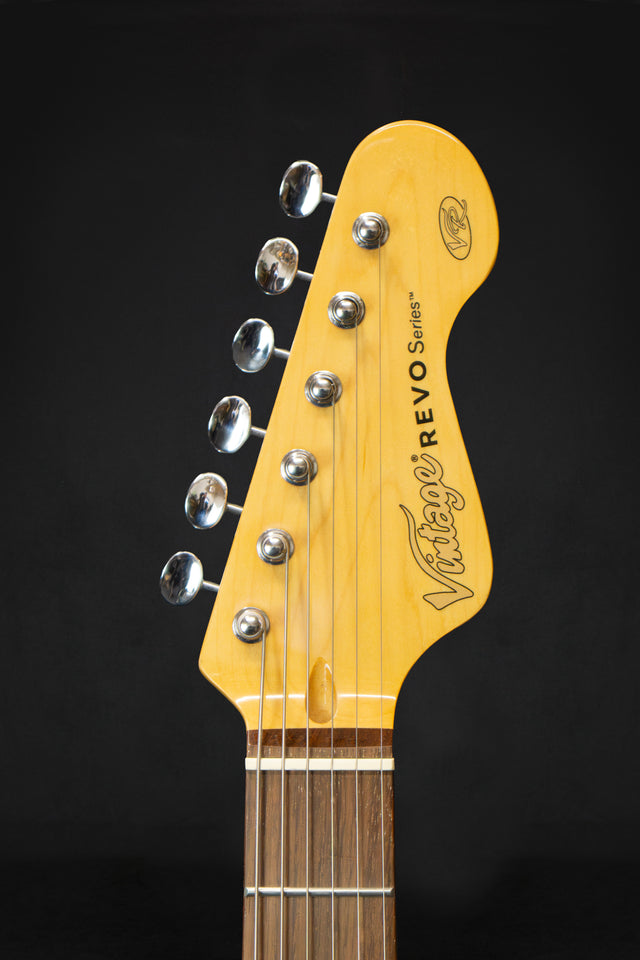Vintage REVO Series 'Colt' HS Duo Electric Guitar Boulevard Black