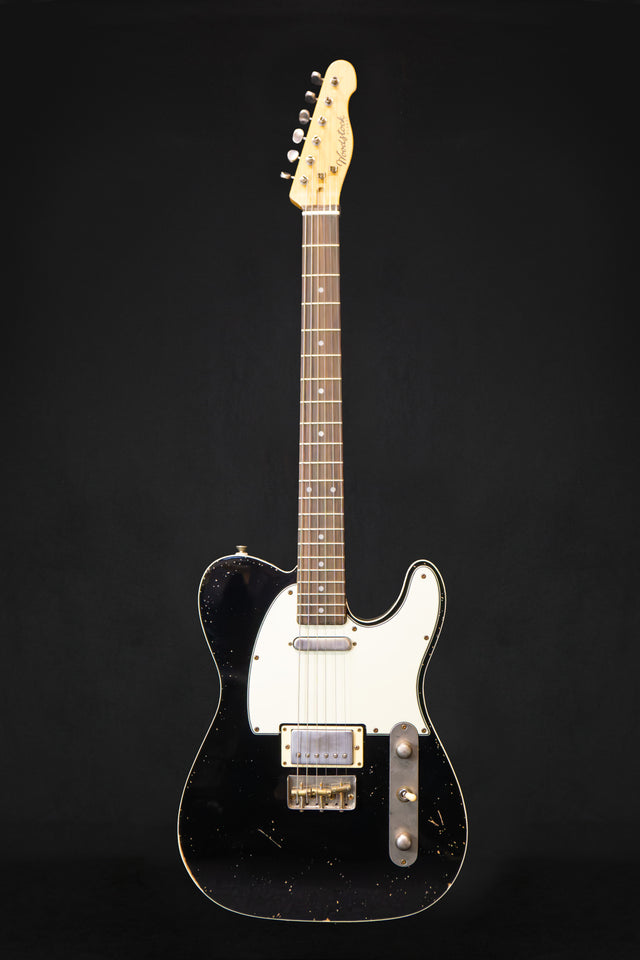 Woodstock Oldboy Tele Double Bound Black Electric Guitar