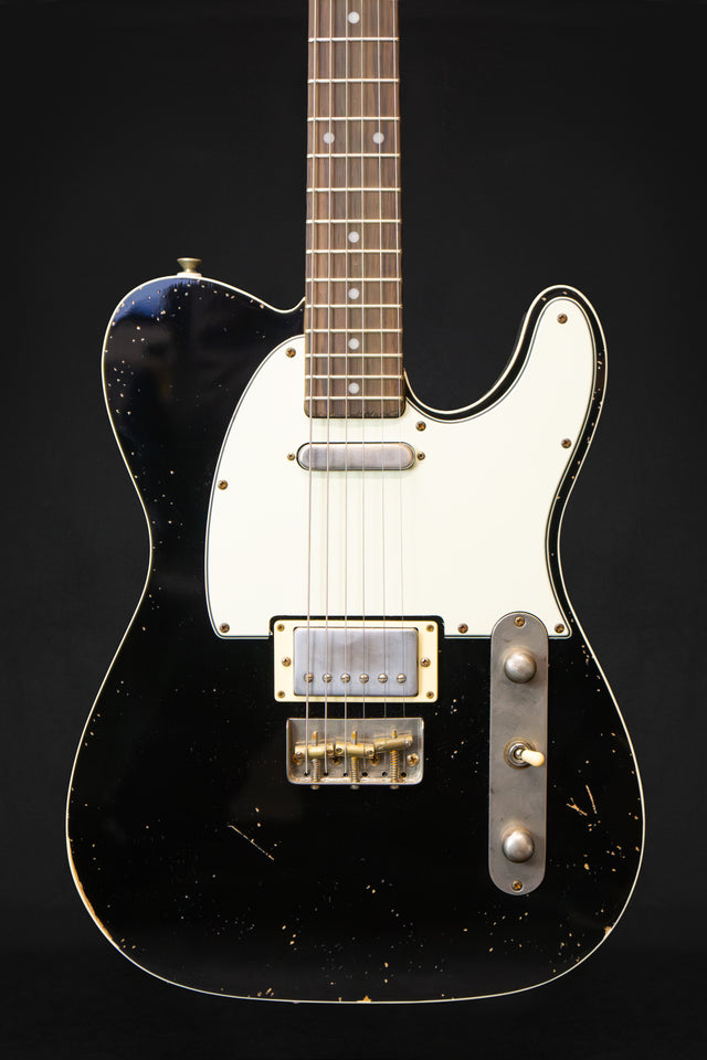 Woodstock Oldboy Tele Double Bound Black Electric Guitar