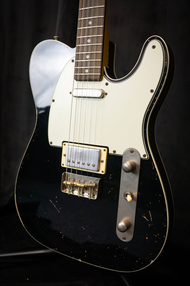Woodstock Oldboy Tele Double Bound Black Electric Guitar