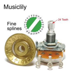 Musiclily Pro Push Pull Audio (Log) Imperial Split Shaft 250k Pot