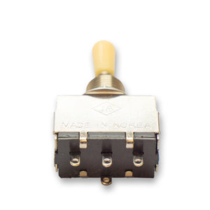 Vintage Style 3 Way Box Toggle Switch (Various Colours)