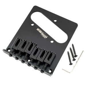 Wilkinson M Series 52.5mm Guitar Bridge with 6 Modern Style Saddles