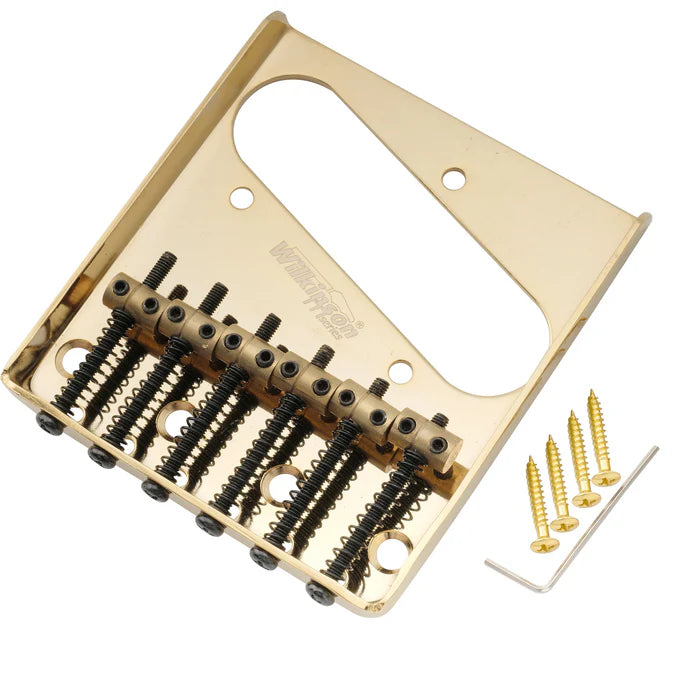 Wilkinson M Series 54mm Vintage Ashtray Style Bridge with 6 Brass Barrel Saddles