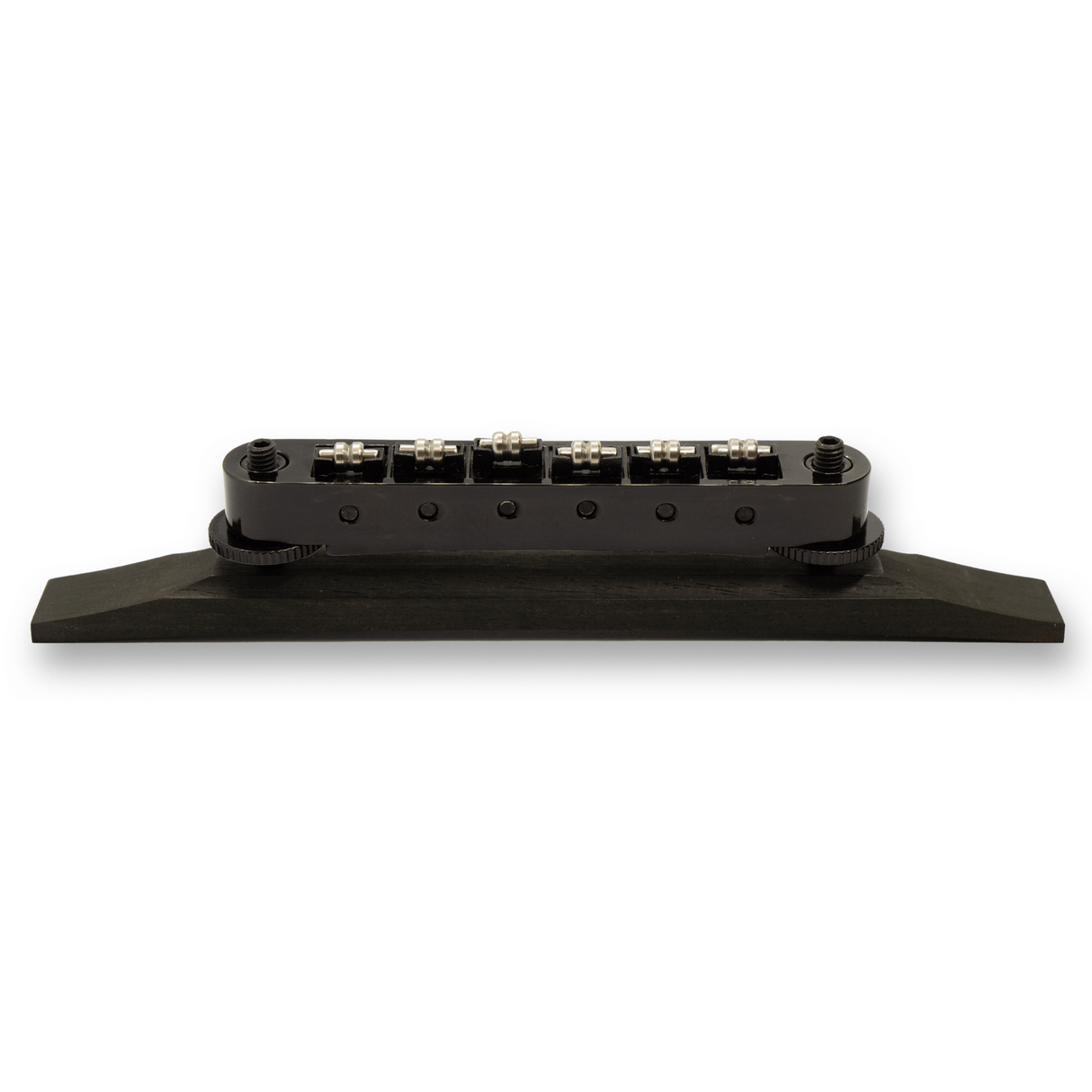 Archtop Roller Tune - O - Matic Ebony Base Stainless Steel Bridge (Various Finishes) - Parts - WM Guitars
