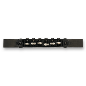 Archtop Roller Tune - O - Matic Ebony Base Stainless Steel Bridge (Various Finishes) - Parts - WM Guitars